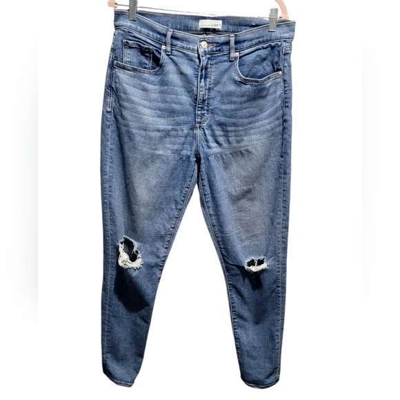 LOFT The Skinny distressed jeans - Picture 1 of 6